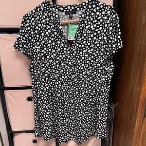 Cocomo Black and White Polka Dot Blouse